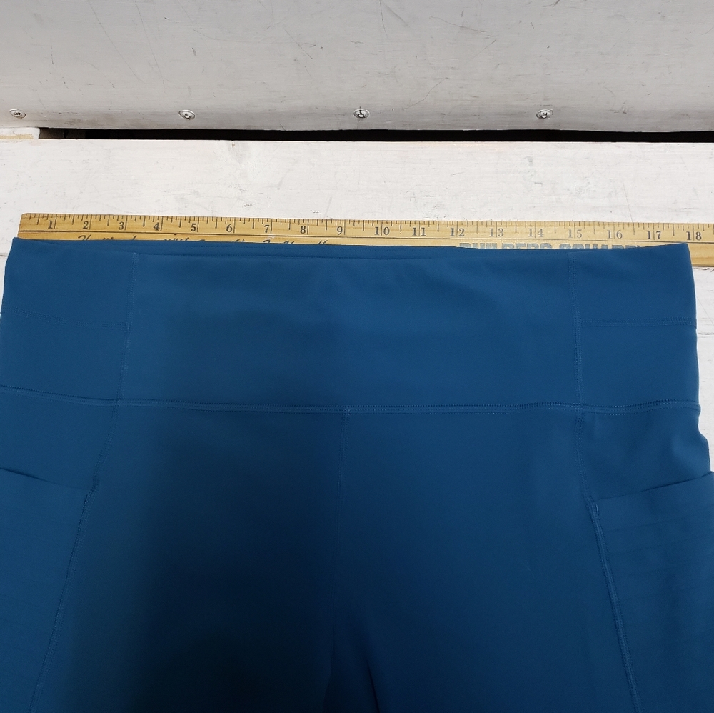 Athleta womens XLT teal leggings with pockets athletic athleisu workout gym wear - Picture 9 of 10